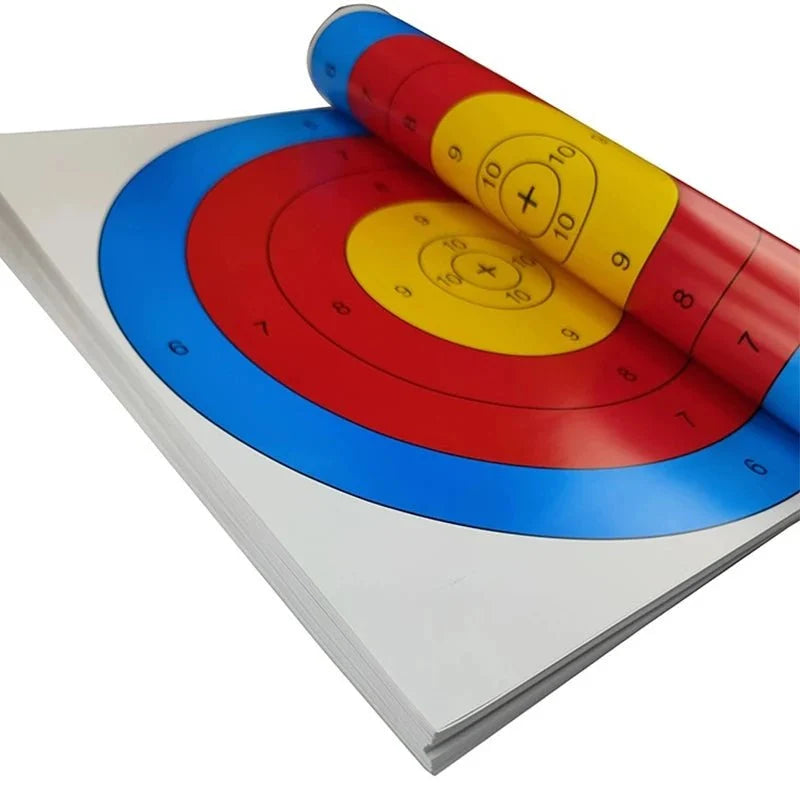 PVC Archery Target Sheets 40x40 cm | High-Visibility Shooting Targets