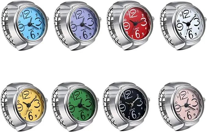 Retro Roman Vintage Punk Finger Watch Ring | Functional Ring Watch with Quartz Movement