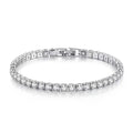 S925 Sterling Silver Tennis Bracelet | Zirconia Chain Jewelry for Women and Men