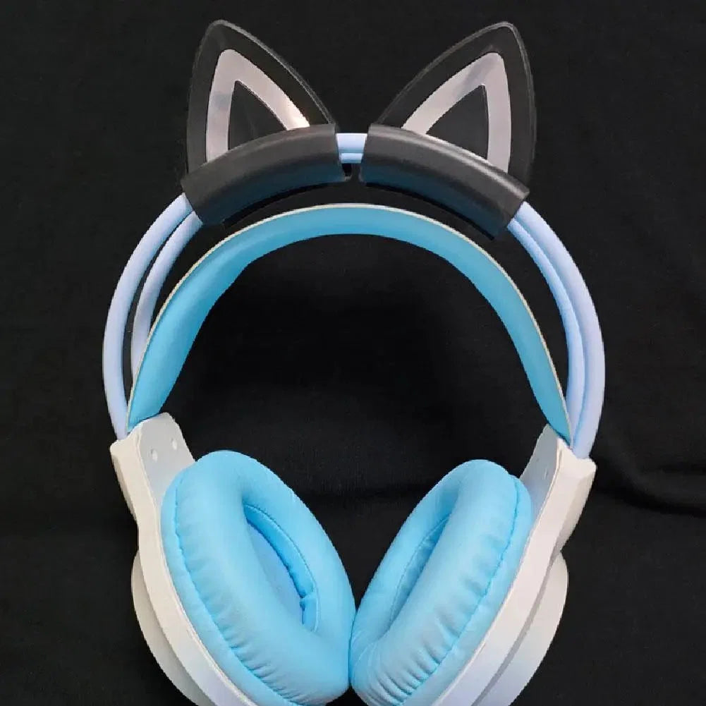 Cat Ear Headphone Decor | Silicone Clip-On Gamer Accessory