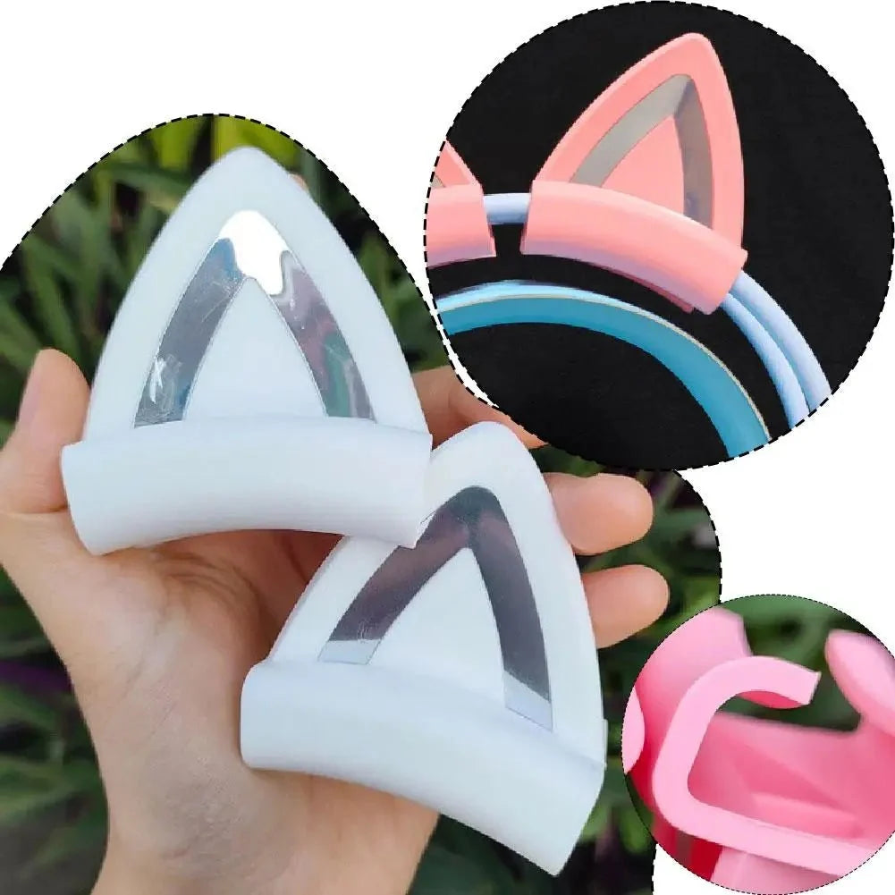 Cat Ear Headphone Decor | Silicone Clip-On Gamer Accessory