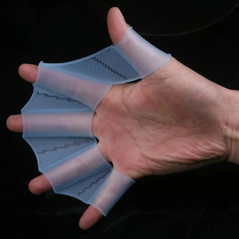 Silicone Swimming Hand Fins | Training Paddles for Adults and Children