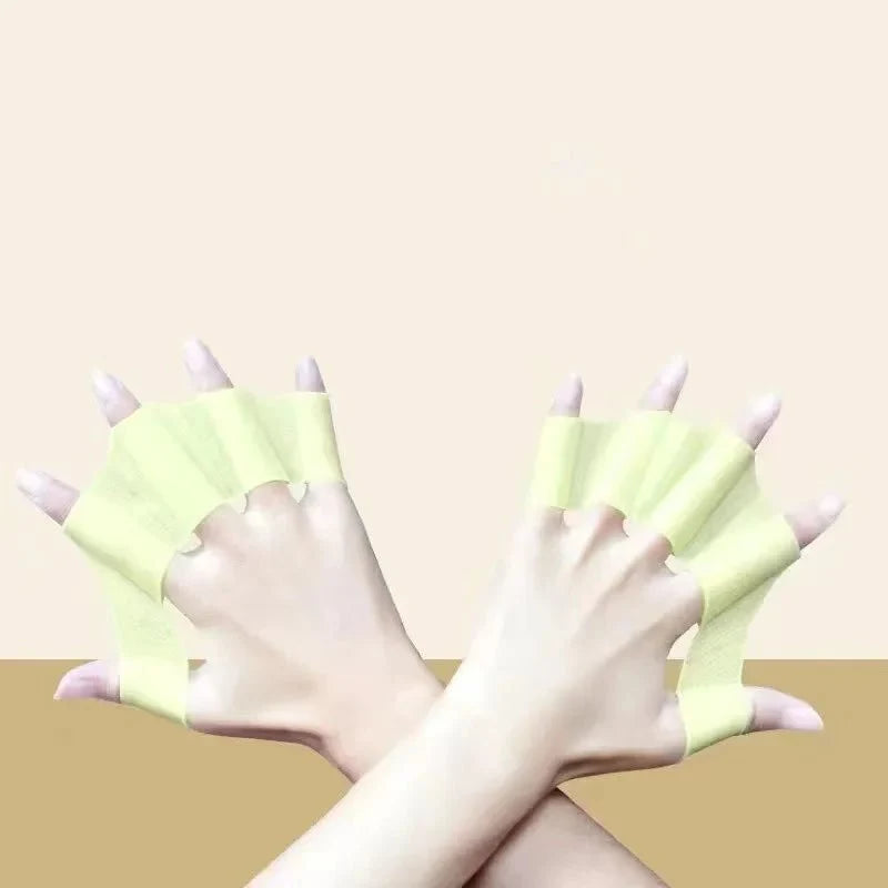 Silicone Swimming Hand Fins | Training Paddles for Adults and Children