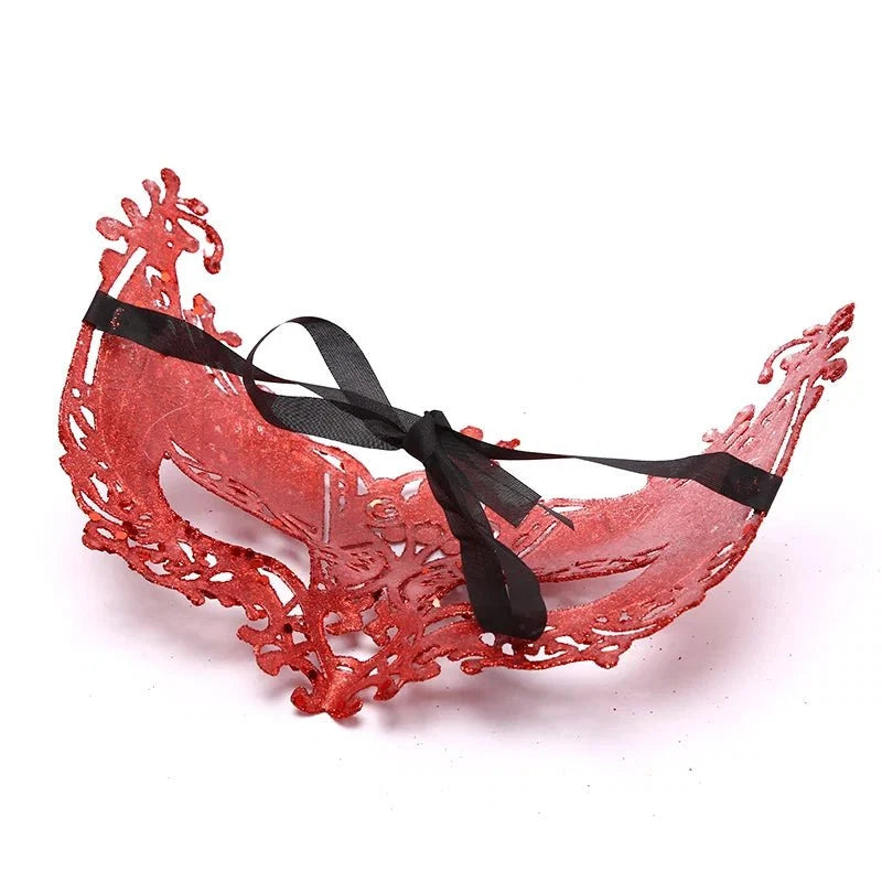 Silver and Black Venetian Masquerade Eye Mask | Elegant Party Accessory