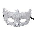 Silver and Black Venetian Masquerade Eye Mask | Elegant Party Accessory
