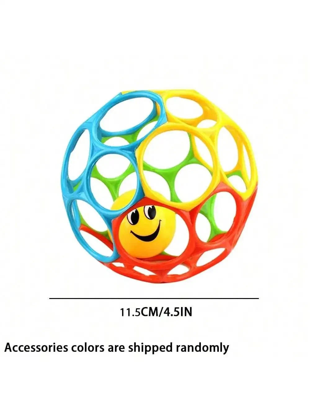 Soft Baby Grasping Rattle Ball | Sensory Development Toy with Bell for 0-24 Months