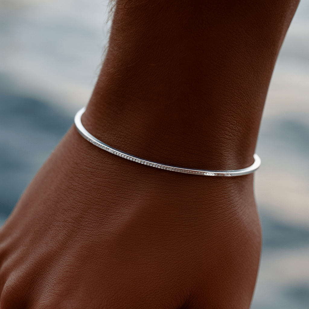 Stainless Steel Square Snake Bone Chain Bracelet | Minimalist Unisex Jewelry