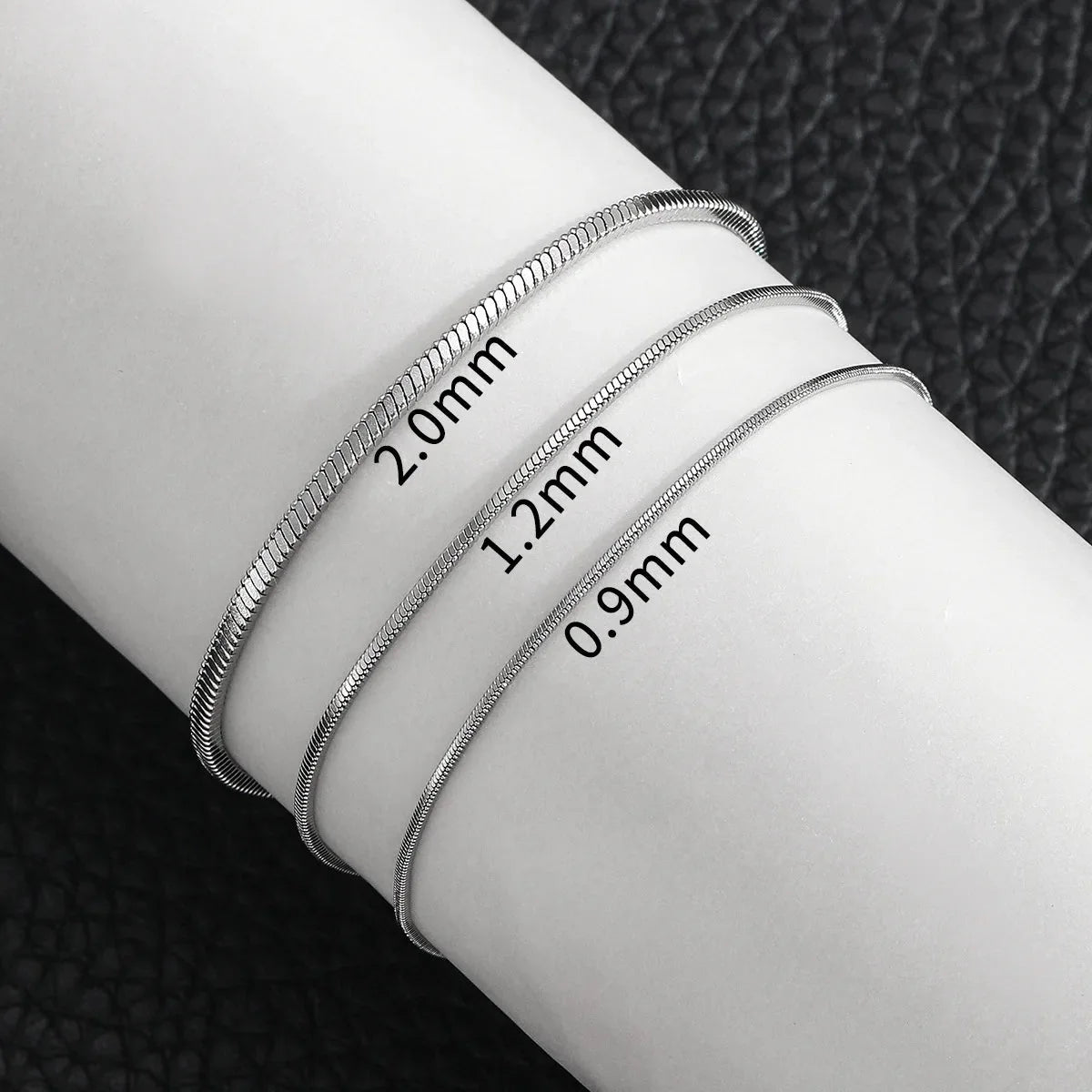 Stainless Steel Square Snake Bone Chain Bracelet | Minimalist Unisex Jewelry