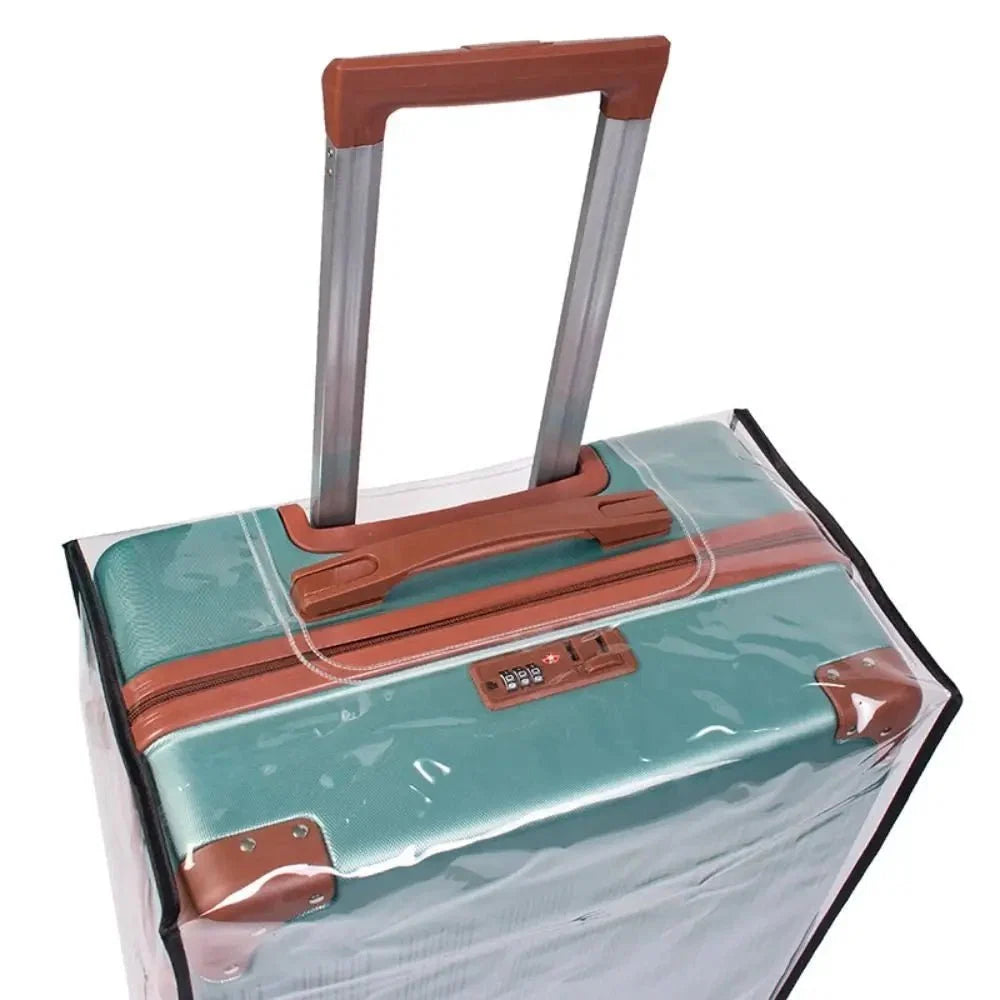 Transparent Luggage Cover | Waterproof PVC Suitcase Protector for Travel