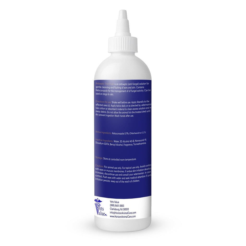 Veterinary Ear Flush for Dogs and Cats 8oz- Clear Therapy Cleaner Alcohol-Free, Itch-Relief Yeast Infections, Supports Healthy Canals - Optimized Solution Dog Washing, White/Clear