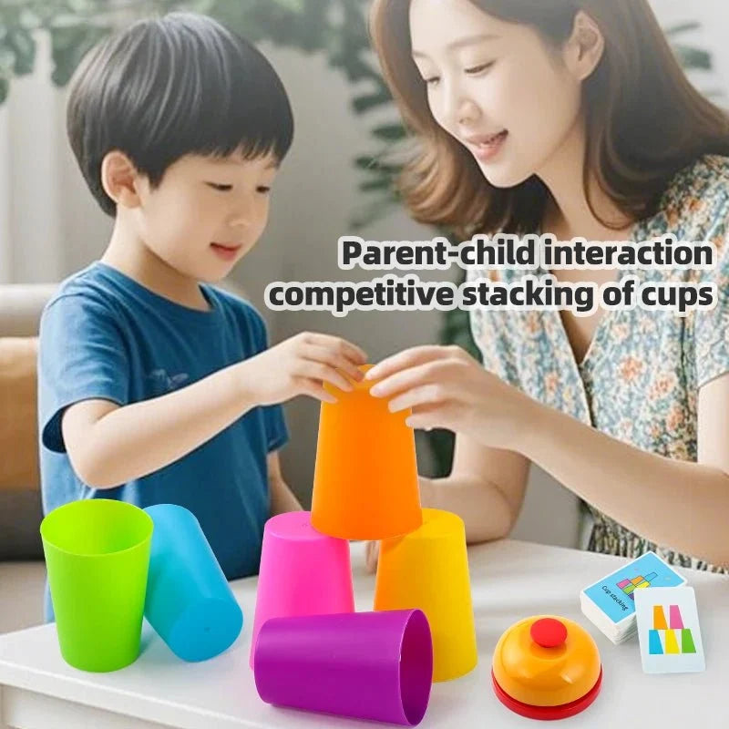 Two-Player Cup Stacking Game | Interactive Speed Challenge Toy