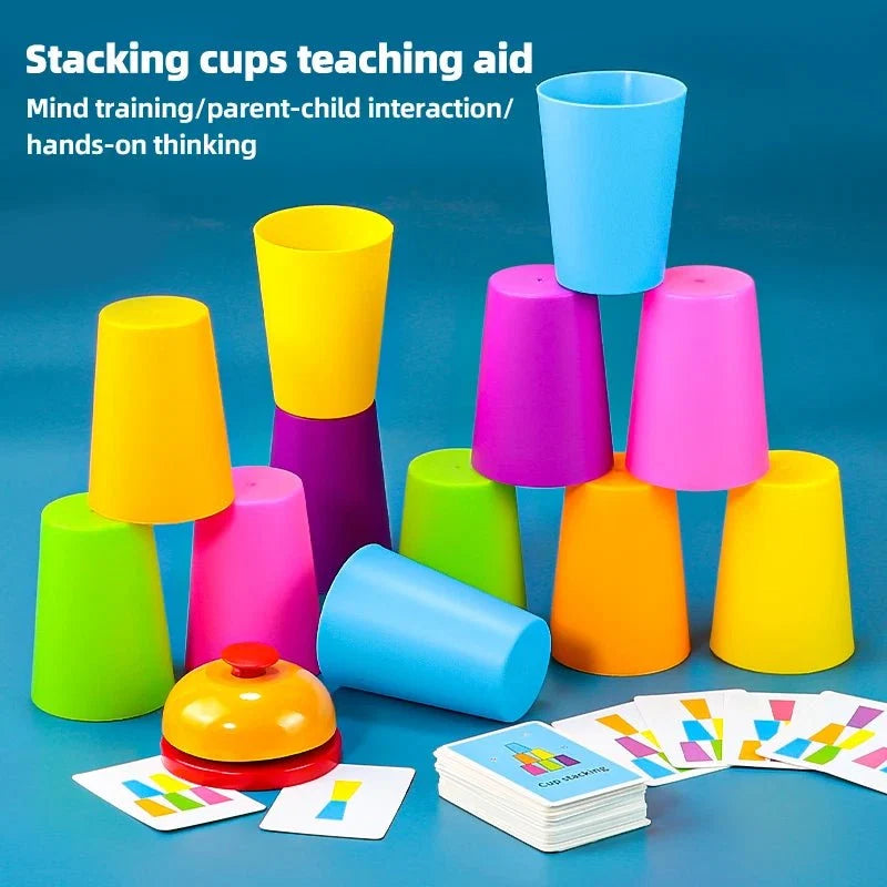 Two-Player Cup Stacking Game | Interactive Speed Challenge Toy