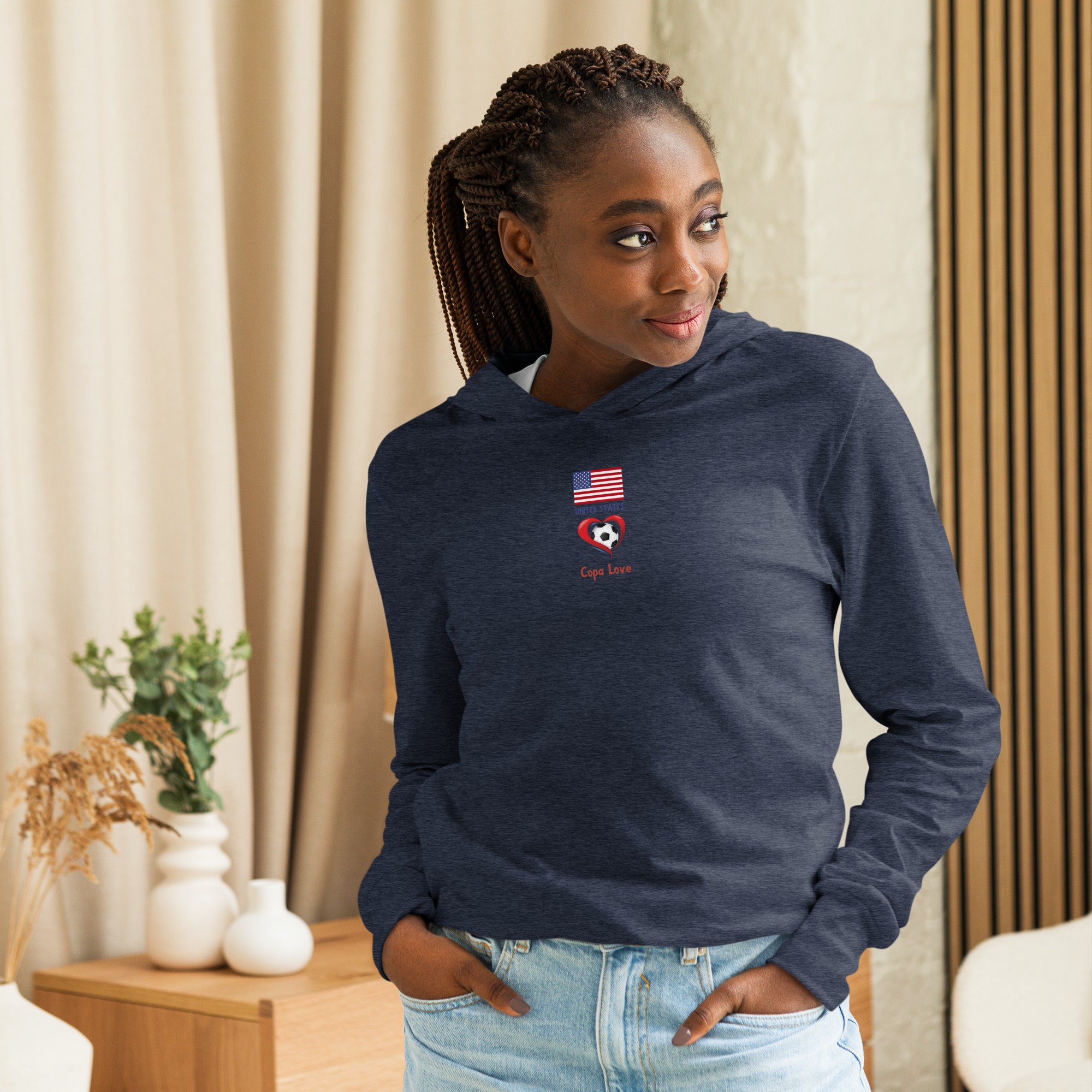 USA - Copa Love Hooded long-sleeve tee