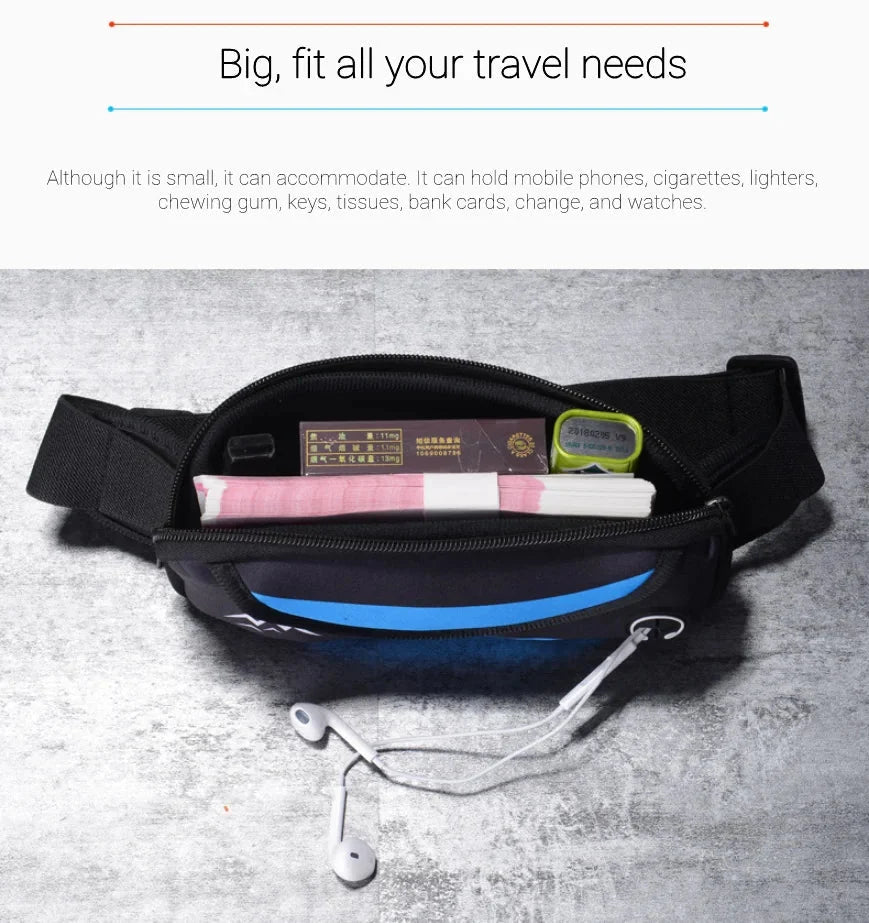 Unisex Waterproof Running Waist Bag | Lightweight Sports Belt for Phone & Essentials