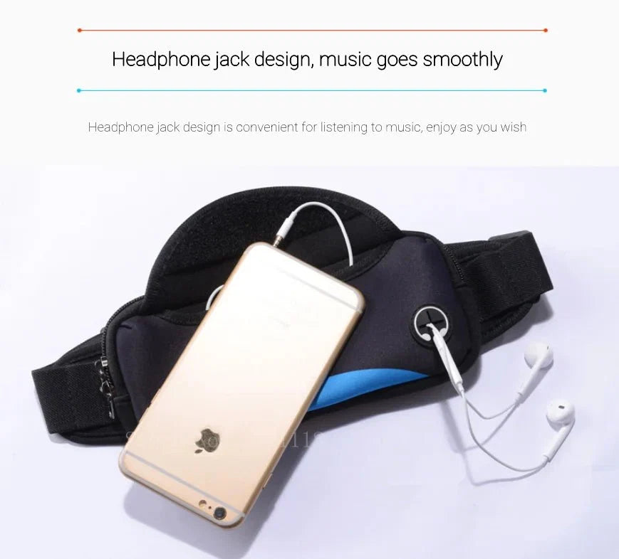 Unisex Waterproof Running Waist Bag | Lightweight Sports Belt for Phone & Essentials