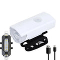 USB Rechargeable Bicycle LED Light Set | Front and Rear Bike Lights for Night Safety