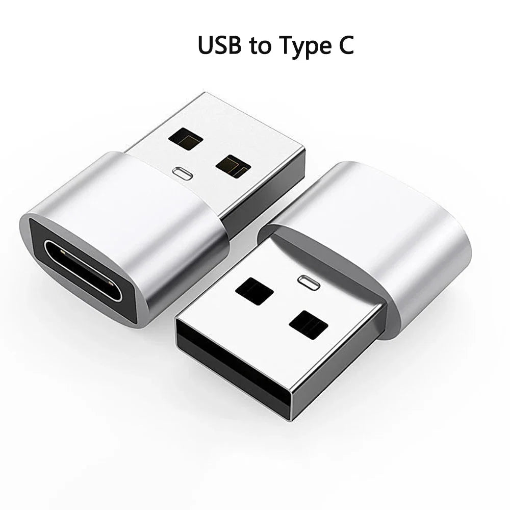 USB to Type-C Adapter | USB 3.0 / 2.0 Male to Type-C Female Converter for Charging and Data Sync