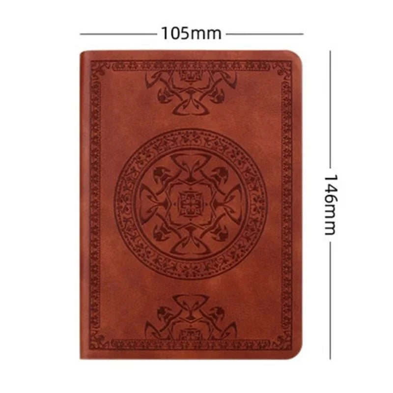Vintage Leather Notebook | A6 Portable Diary and Journal for Daily Writing