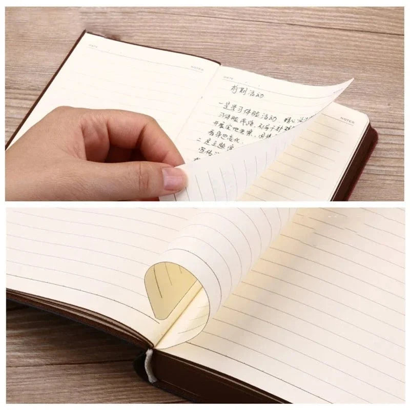Vintage Leather Notebook | A6 Portable Diary and Journal for Daily Writing
