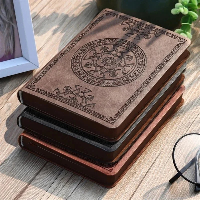 Vintage Leather Notebook | A6 Portable Diary and Journal for Daily Writing
