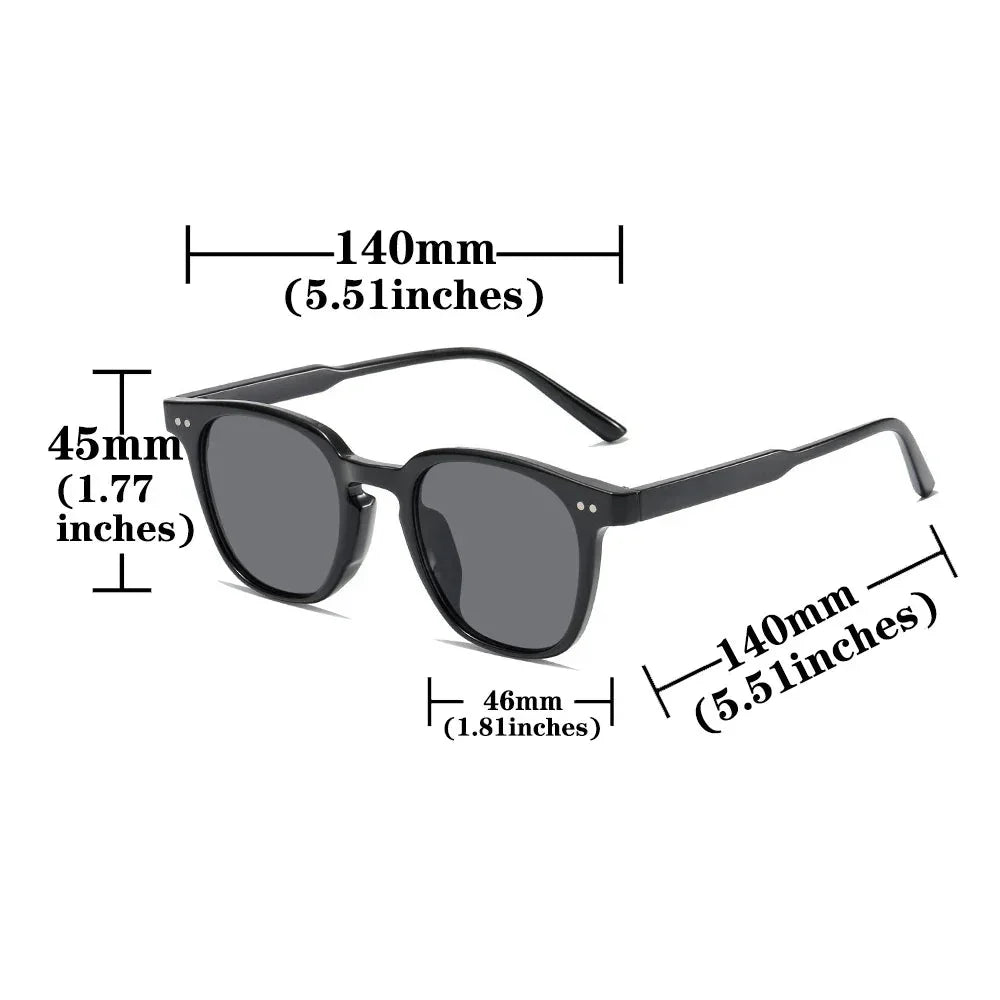 Vintage Square Sunglasses | Retro Mirror Eyewear for Men and Women