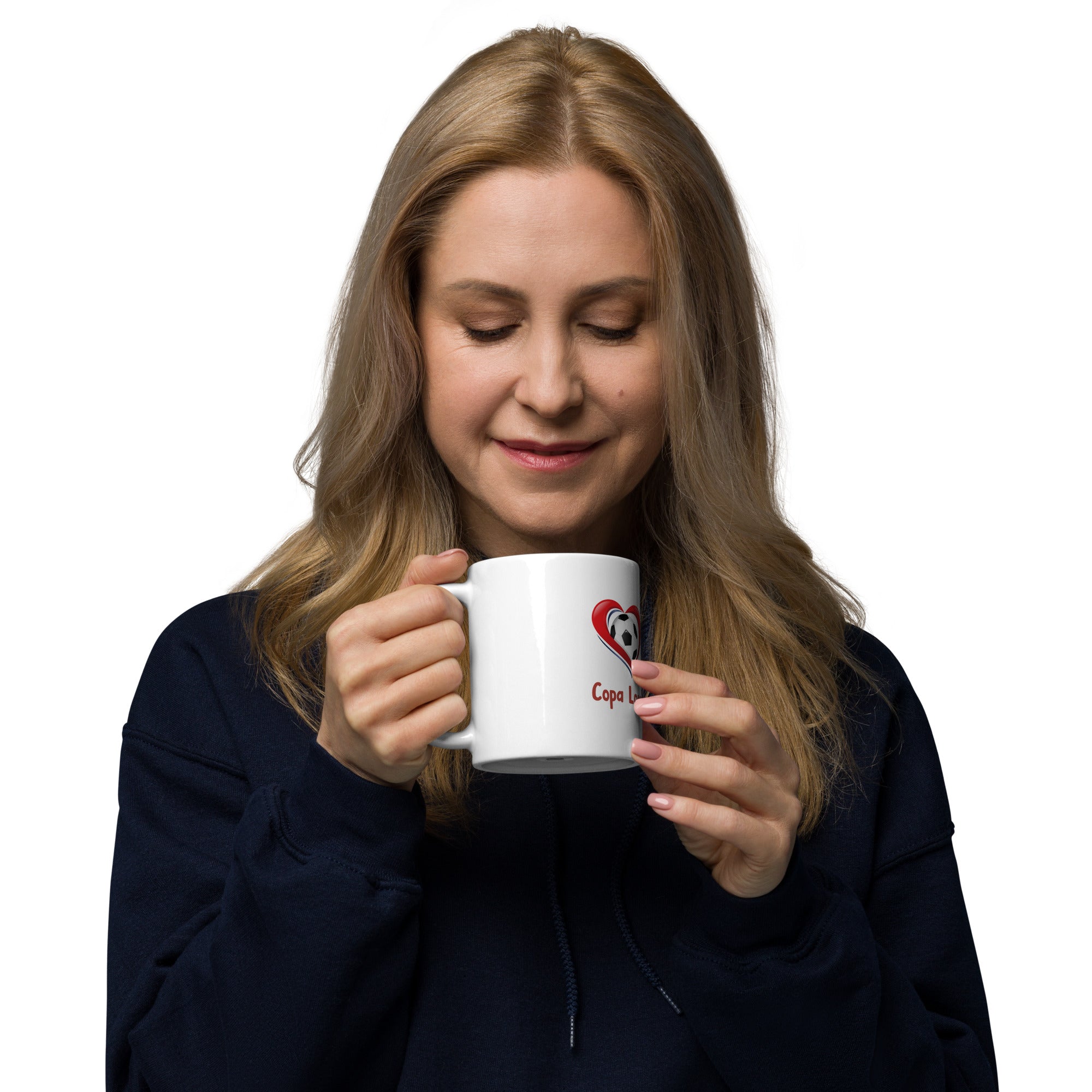 ECUADOR - Copa Love White glossy mug