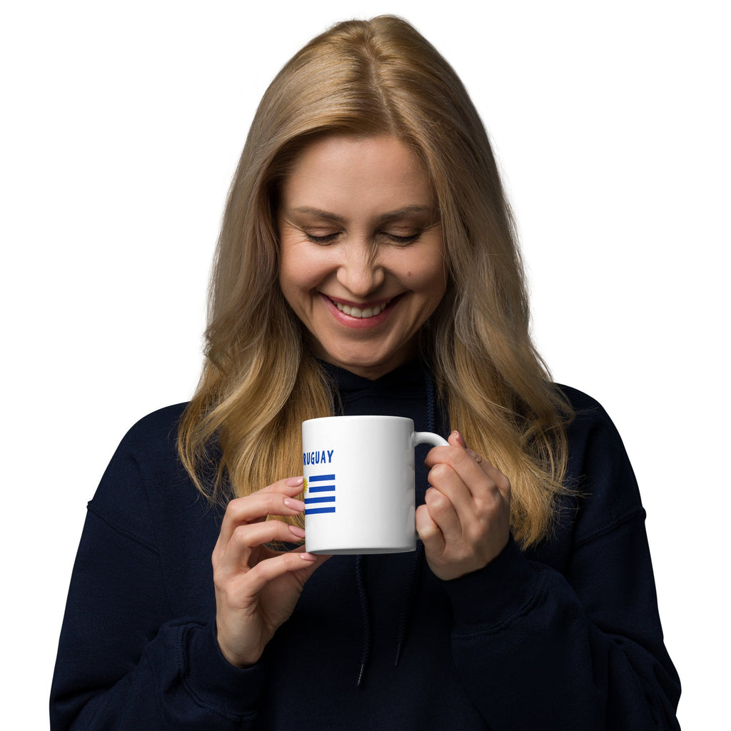 URUGUAY - Copa Love White glossy mug