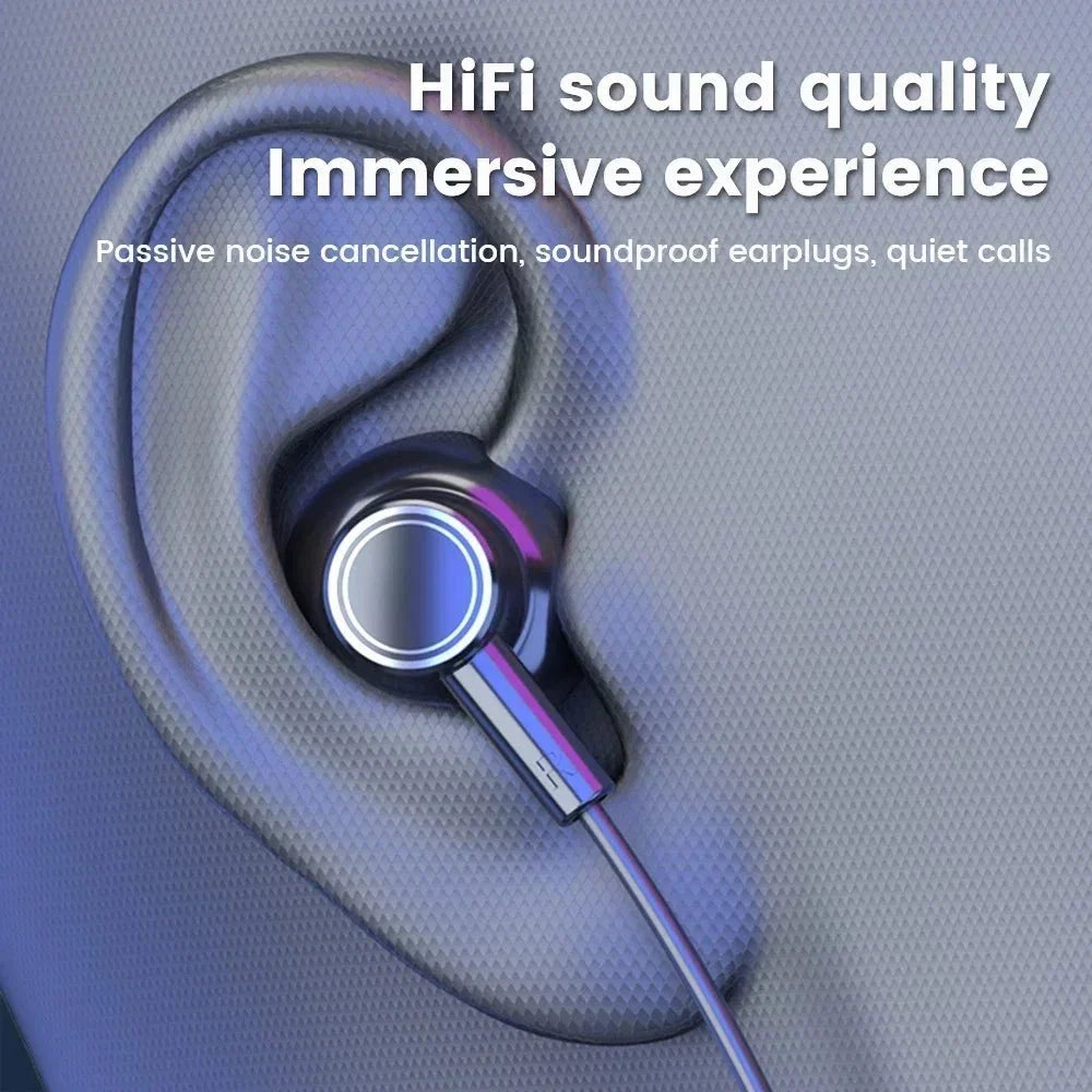 Wireless Neckband Headphones | Bluetooth 5.2 Earphones with Noise Cancelling and LED Display